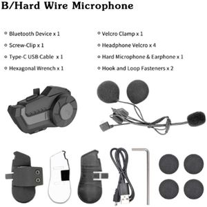 2 Rider 800M Bluetooth 5.0 Intercom Motorhelm Headset Alking Universele Pairing Waterdichte Interphone Fm Radio Draadloze