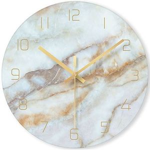 1 Pcs Nordic Marmer Wandklok Moderne Minimalistische Slaapkamer Art Klokken Persoonlijkheid Creatieve Woonkamer Mode Muur Horloge