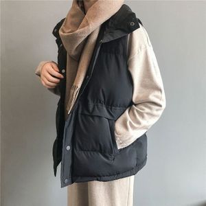Winter Losse Mouwloos Vest Vrouwen Warm Plus Size Down Katoen Gewatteerde Jas Vrouwelijke Veats Mouwloos Vest Vrouw Jassen
