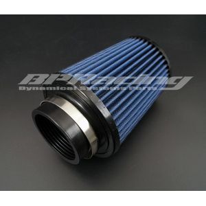 BPRACING 3 ""Inch/76mm ID/algehele tall 185mm 7.28 inch/Universele Kegel Ronde tapered Air Inter Katoen Gaas Filter Blauw