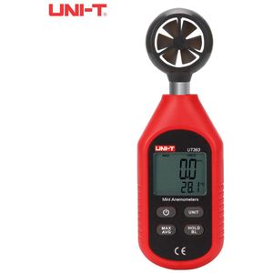 UNI-T UT363 Digitale Anemometer Draagbare Anemometer Lcd Digitale Temperatuur Tester Handheld Meetinstrument