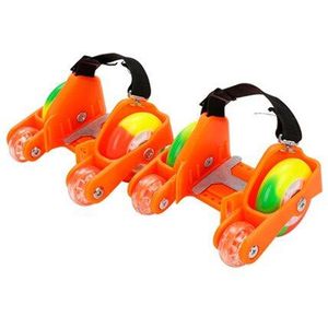 Kind LED Knippert Roller Skate Schoenen 2/4 Wielen Sport Kleurrijke LED Knipperlicht Kleine Wervelwind Katrol Voor Kid Hak IA81