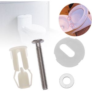 1 Paar Toiletbril Bouten Scharnieren Schroeven Wc Gat Vaststelling Kits Badkamer Moer Reparatie Tools Universal Huishoudelijke Vervanging