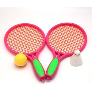 1Pc Grote Set Badminton Tennis Rackets Beginner Ballen Set Kinderen Kids Outdoor Ouder-Kind Sport Educatief Spel Speelgoed