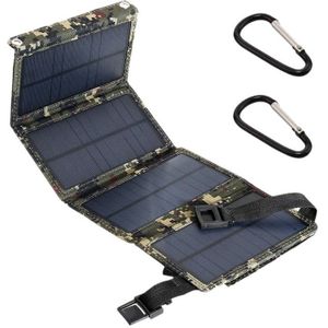 15W 5V 2A Zon Power Usb Opvouwbaar Zonnepaneel Camping Wandelen Telefoon Oplader-Camouflage