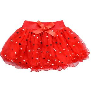 Baby Meisjes Polka Dot Lace Tutu Dance Rok Kinderen Elastische Korte Prestaties Mesh Rokken Mooie Kleding