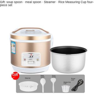 2L Draagbare Elektrische Rijstkoker Taart Soep Koken Machine Huishouden Keuken Fornuis Non-stick Voedsel Stoomboot Multicooker