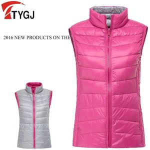 Vrouwen Sport Mouwloos Vest Eendendons Warme Golf Vest Slim Volledige Zipper Golf Jas Herfst/Winter Vrouwen Bal Kleding vest