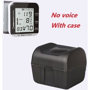 Engels Voice Tonometer Slimme Digitale Display Armband Hartslagmeter Gezondheidszorg Pols Bloeddrukmeter Met Case