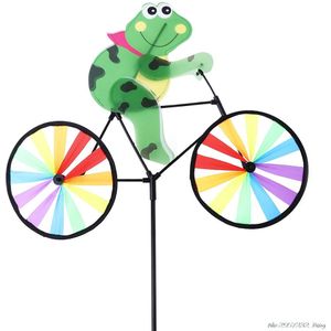 Leuke 3D Dier Op Fiets Windmolen Draaimolen Tuin Gazon Yard Decor Wind Spinner