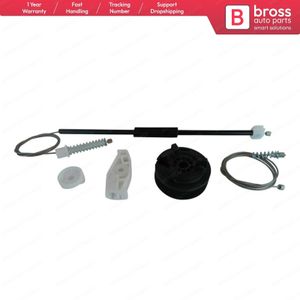 Bross Auto-onderdelen BWR913 Elektrische Ruitbediening Regulator Reparatie Kit Rechts Achter Deur Voor Peugeot 206 Cc Cabriolet 2002