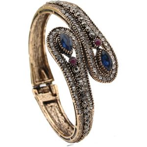 Sunspicems Klassieke Vintage Turkse Armbanden Manchet Armband Voor Vrouwen Antiek Goud Zilver Kleur Ethinc Bruiloft Sieraden