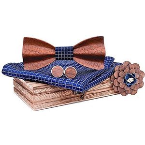 3D Zwarte Walnoot Houten Bowtie voor Mens Wedding Papillon Corbatas Gedrukt Hout Vlinderdas Zakdoek Set voor Heren Pak Vlinder