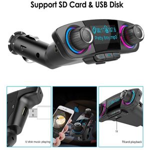 Bluetooth-Auto-MP3-Musik-Player Fm-Sender Draadloze Radio + 2 Usb-Ladegerät Ahs