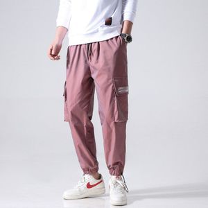 Streetwear Cargo Broek Mannen Reflecterende Losse Hip Hop Casual Broek Heren Harem Broek Harajuku Jogger Sweatpant Mannen Broek