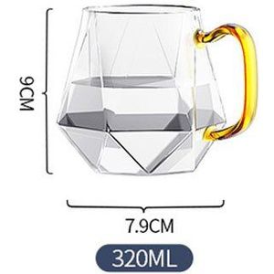 1.5L Diamant Textuur Glas Theepot Set Koud Water Water Jug Transparante Koffie Pot Thuis Water Karaf Hittebestendig theepot Se
