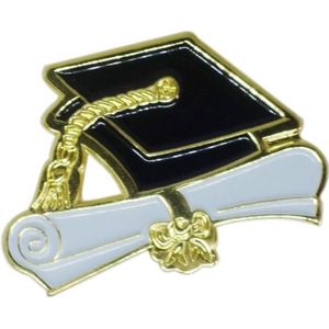 Bachelor Graden Hoed Revers Pin-Metalen Leraar Pins Student School Broche Emaille College Symbool Metalen Badge