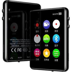 Originele Metalen Ondersteuning Bt 5.0 MP3 Speler Hifi Muziekspeler Ingebouwde Luidspreker Met E-book Opname/Fm Radio/Video