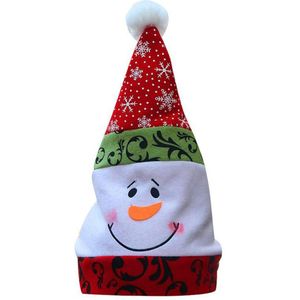 1Pc Unisex Adult Xmas Red Cap Santa Hoed Voor Kerst Party Vrolijk Kerstfeest Decoratie Y716