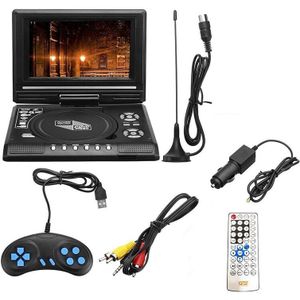 7.8 Inch Tv Home Auto Dvd-speler Draagbare Hd Vcd Cd MP3 Hd Dvd Speler Usb Sd Kaarten Rca Draagbare kabel Game 16:9 Draaien Lcd Sn