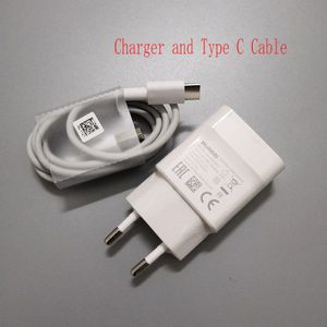 Echt Voor Huawei QC2.0 Fast Charger 5V 2A Eu Plug Usb Type-C Kabel Quick Charge Adapter Voor p30 Lite P20 P10 Nova3 Mate 7 8 P7