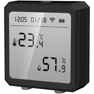 Tuya Smart Wifi Temperatuur En Vochtigheid Sensor Indoor Hygrometer Thermometer Met Lcd-scherm Ondersteuning Alexa Google Assistent