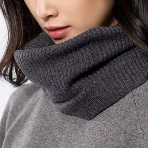 Kasjmier Ring sjaal trui kragen basic herfst en winter mode thermische gebreide uitlaat sjaal Pashmina Effen sjaals