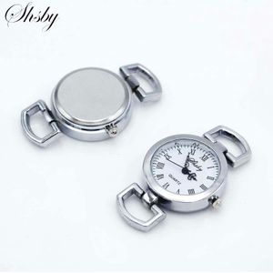 Shsby Diy Persoonlijkheid Zilveren Horloge Header Romeinse Cijfers Cirkel Horloge Tafel Core Horlogeband Horloge Accessoires