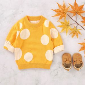 0-24M Herfst Winter Baby Meisjes Trui Outfits Stip Print Knit Lange Mouwen Trui Warm Tops