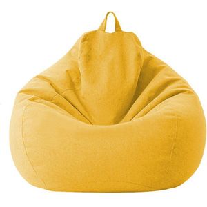 Makkelijk Schoon Luie Ligstoel Slaapkamer Indoor Zonder Filler Bean Bag Cover Soft Nordic Stijl Grote Katoen Linnen Speelkamer Home