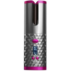 Professionele Automatische Haar Krultang Draadloze Temperatuur Display Haar Krultang Wand Roller Usb Opladen Haar Dresser Waver