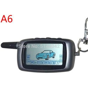 A6 Lcd Afstandsbediening Sleutel Voor Russische Voertuig Security Two Way Auto Alarm Twage Starline A6 Sleutelhanger Kgb FX-3 FX3 fx 3