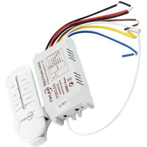 4 Way Kanaals Universal Smart Afstandsbediening Draadloze Schakelaar AC 220 V 240 V OP/OFF Voor Licht Lamp Splitter Met Zender