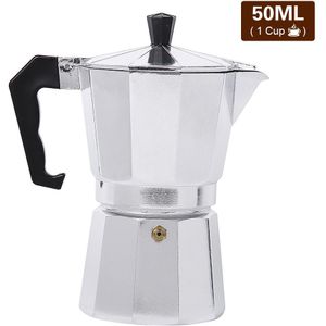 Aluminium Percolator Koffiezetapparaat Pot Voor Outdoor Home Office Camping Melk Water Koffie Pot 50/150/300/450/600Ml