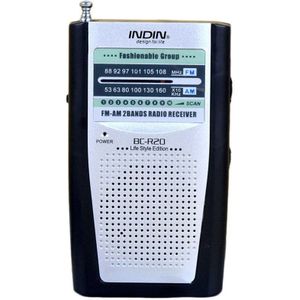 BC-R60 Pocket Radio Telescopische Antenne Mini Am/Fm 2-Band Radio Wereld Ontvanger Met Luidspreker 3.5Mm Koptelefoon jack Draagbare Radio