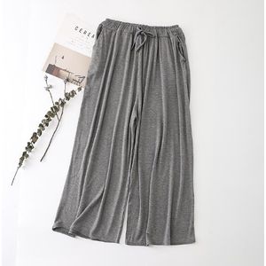 Lente herfst pyjamabroek vrouwen nachtkleding thuis broek losse lounge wear womens pijamas broek wijde pijpen katoen pyjama broek