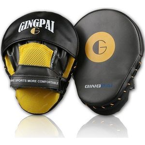 Gingpai Boksen Doel Pads Gebogen Focus Gewatteerde Wanten Bokszak 1Pc Mma Handschoenen Hand Doelen Protector Muay Thai Focus pad