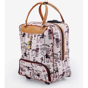 Trolley Tas Commerciële Reizen mode Bagage Tassen handbagage PU Lederen 20inch 36L-55L Rolling Plunjezakken waterdicht