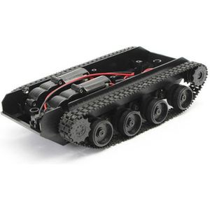 Rc Tank Smart Robot Tank Auto Chis Kit Rubber Track Crawler Voor Arduino 130 Motor Diy Robot Speelgoed Voor Kinderen