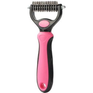 Hond Kat Trimmer Kam Rake Pet Bont Knot Cutter Verwijder Rake Kam Huisdieren Borstel Dematting Grooming Deshedding Tool