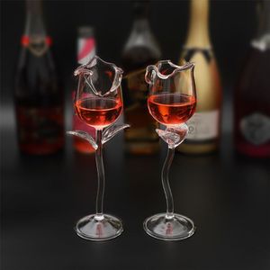 Fancy Rode Wijn Beker Wijn Cocktail Glazen 100Ml Rose Bloemvorm Wijn Glas P