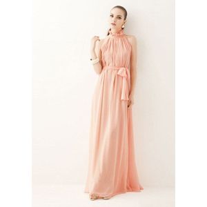 Zwangerschap Jurk Moederschap Jurken Vrouwen Jurk Chiffon Lange Jurk Halter Tuniek Mouwloze Geplooide Maxi Jurk Party Jurken