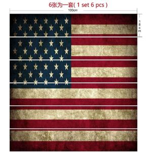 Amerikaanse Vlag Trappen Stickers, Kleurrijke Schedel Waterdicht Muurstickers, Verwijderbare Home Decoratie Stickers, antislip Vloer Stickers