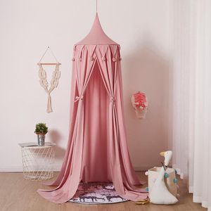 Kids Klamboe Opknoping Kinderen Baby Dome Bed Canopy Katoen Klamboe Bedcover Gordijn Lezen Spelen Home Decor