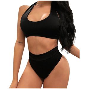 Dames Pure Ruche Badpak Push-Up Bh Bikini Set Hoge Taille Badpak Bikini Split Badpak Set Купальник женский