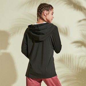 Salspor Effen Yoga Shirts Vrouwen Losse Hooded Ademend Snel Droog Sport Top Blouse Running Hoge Elastieken Workout Femme T Shirts