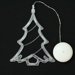 Kerst Led Bel Zuignap Licht Indoor Decoratie Cupule Licht Bell Star Engel Sneeuwpop Glas Venster Zuignap Licht Decor