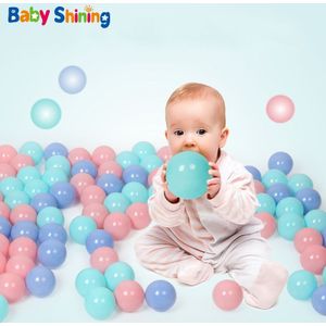 Baby Shining Oceaan Ballen Diameter 5.5Cm Grote Golf Bal 100Pcs Milieuvriendelijke Play Water Bal Macaron Kleur Ocean Wave bal