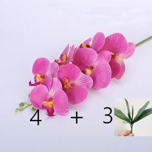 Grote Kunstmatige Orchidee Bloemstuk Pu Real Touch Hand Gevoel Floor Tafel Decoratie Thuis Boeket Geen Vaas
