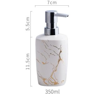 Imitatie Marmer Patroon Keramische Zeepdispenser 350ml Shampoo Dispenser Handdesinfecterend Fles Badkamer Accessoires H106